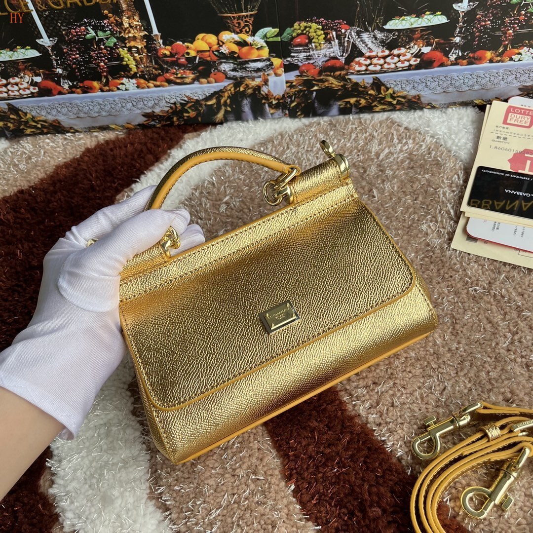 dolce & gabbana gold handbag 18x11x6 cm - 532003 - Image 8