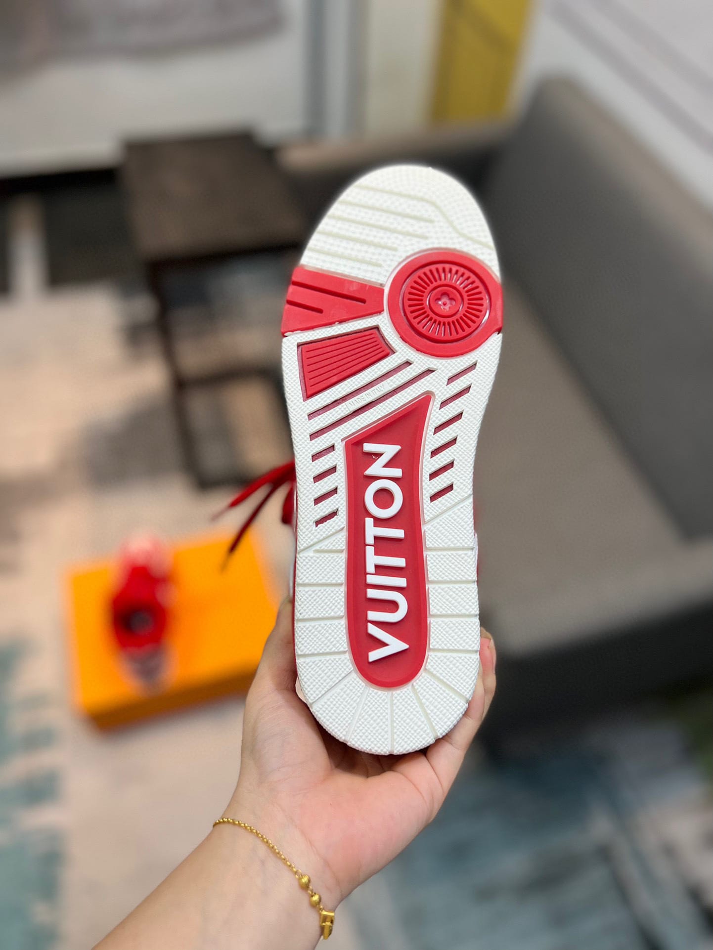 louis vuitton lv skate sneaker red 35-44 - Image 8