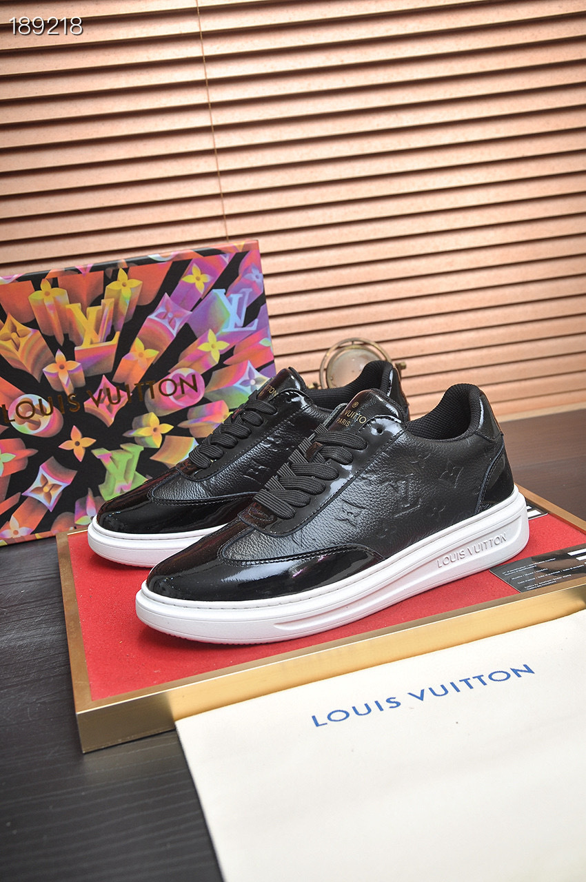 louis vuitton black casual sneakers size 38-44 gl290