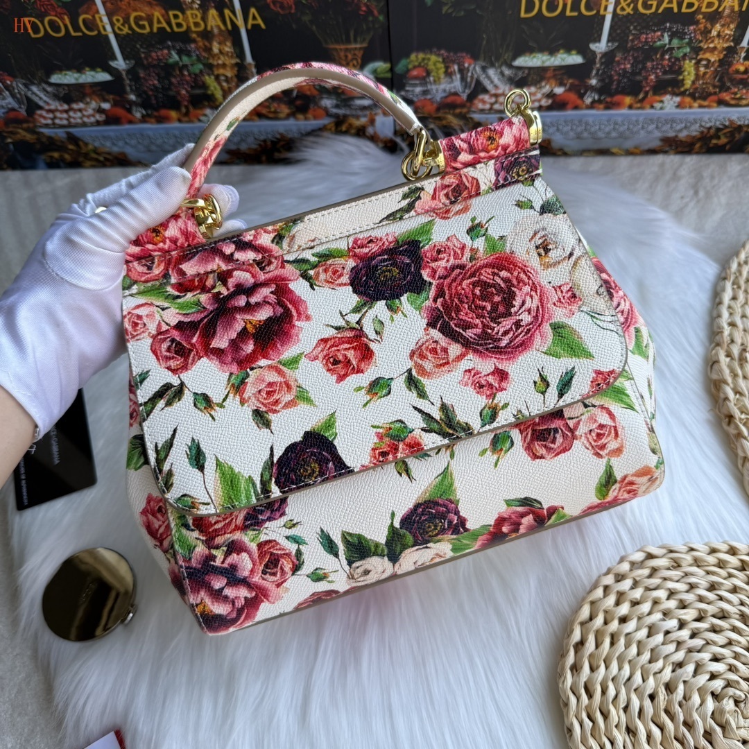 dolce & gabbana floral handbag 25x20x12 cm - model 532063 - Image 8
