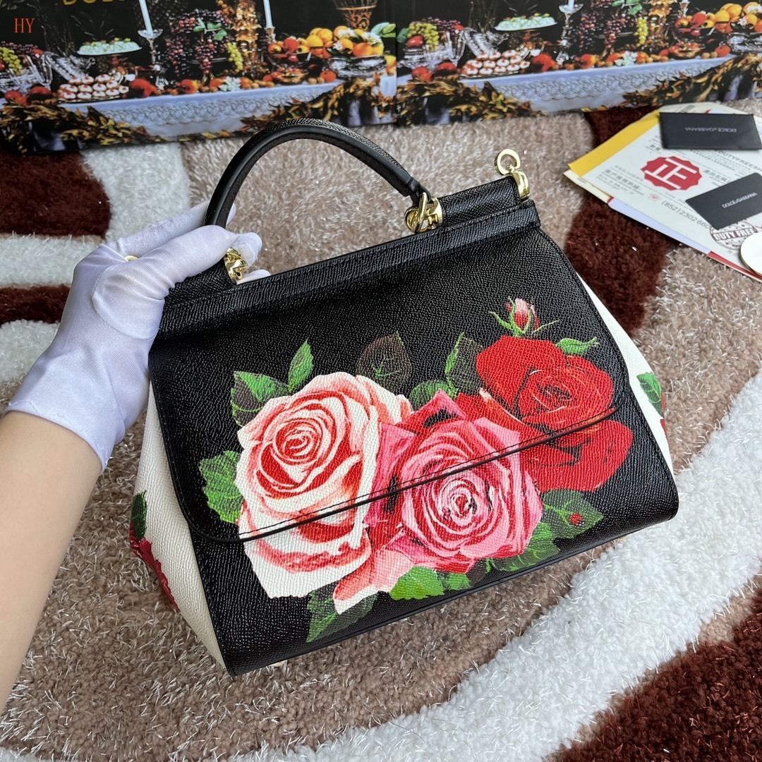 dolce & gabbana floral handbag 25x20x12 cm, model 532073 - Image 8