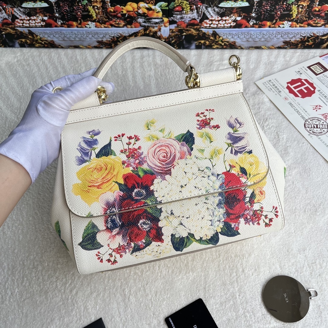 dolce & gabbana floral print handbag 25x20x12.5 cm - Image 8
