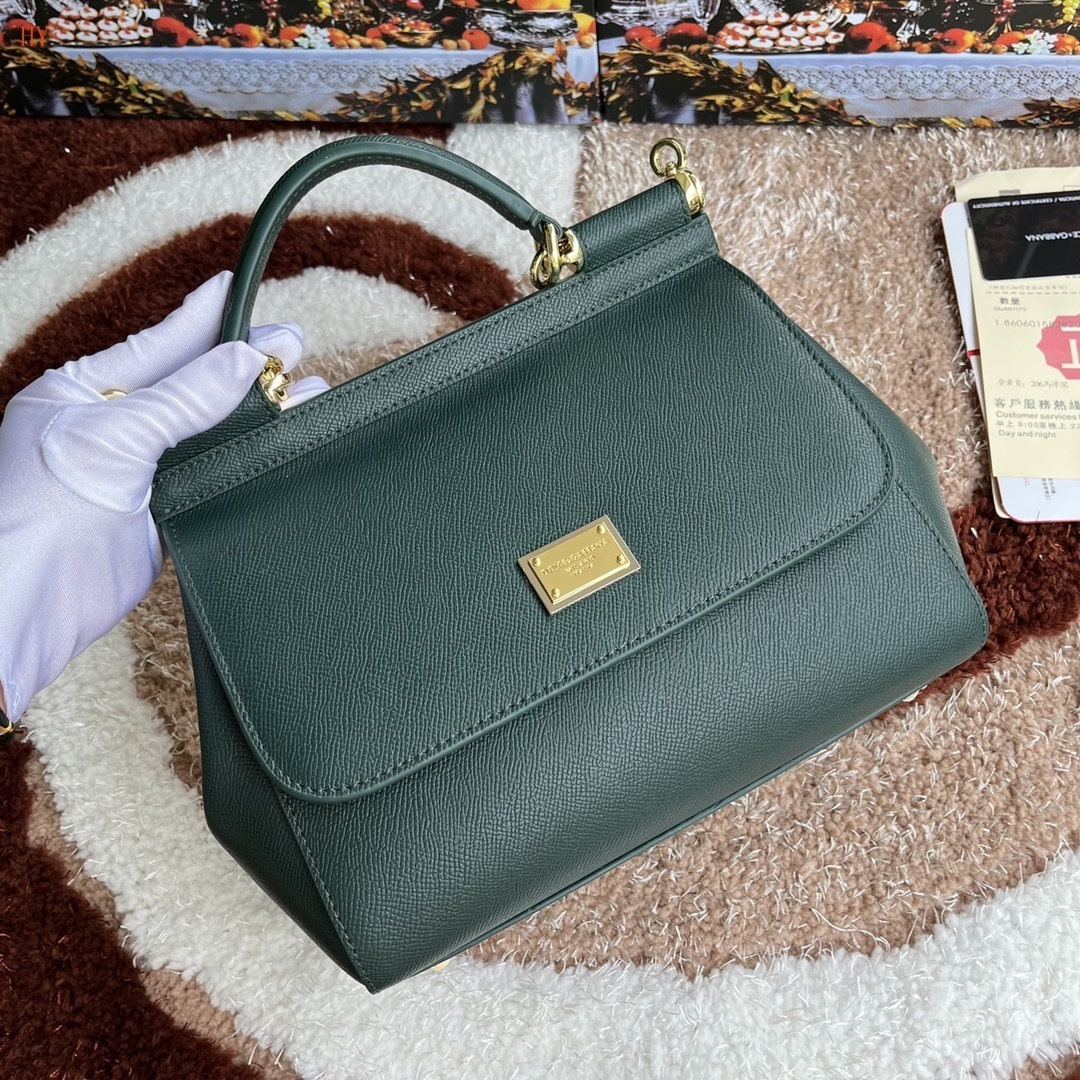 dolce & gabbana green handbag 25x20x12 cm - Image 8