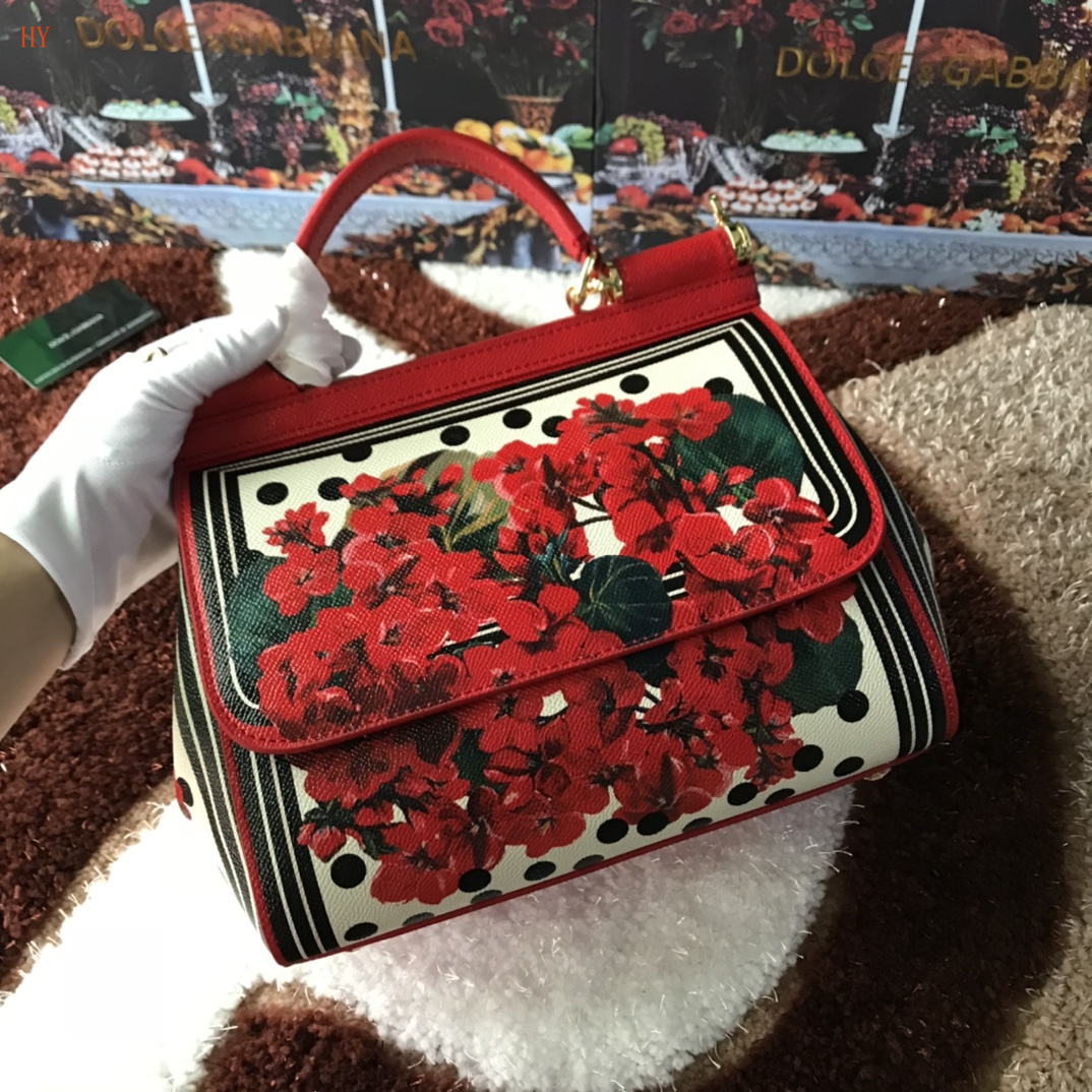 dolce & gabbana floral print handbag 25x20x12.5 cm - Image 8