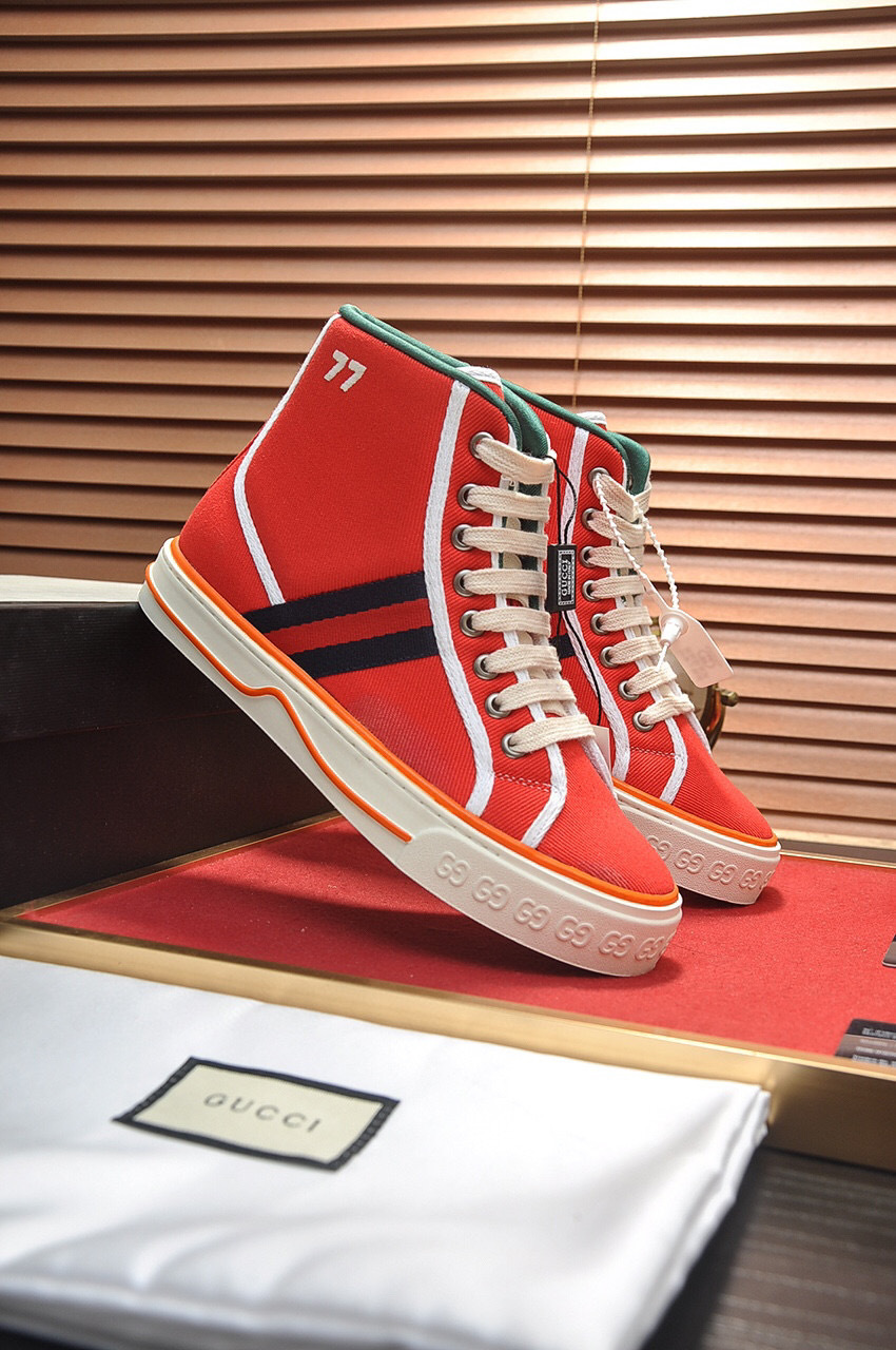 gucci high-top sneakers red 35-44 - Image 8