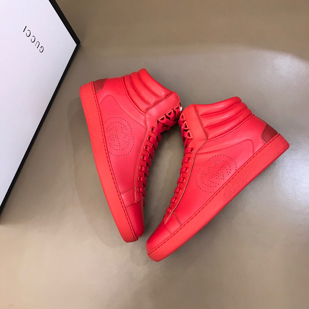 gucci high-top sneakers in red - sizes 38-44 - Image 8