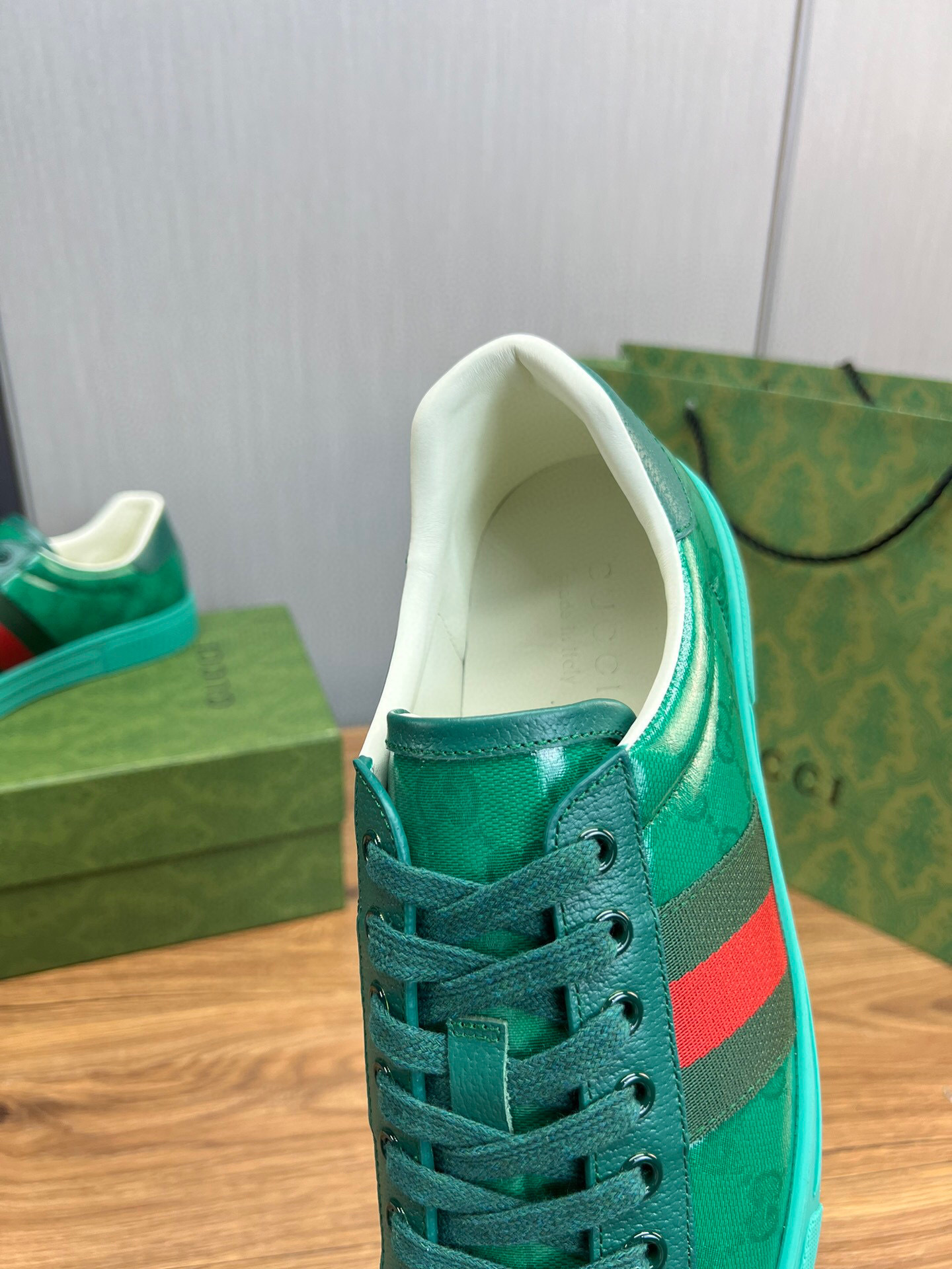 gucci green sneakers for couples, sizes 35-44 - Image 8