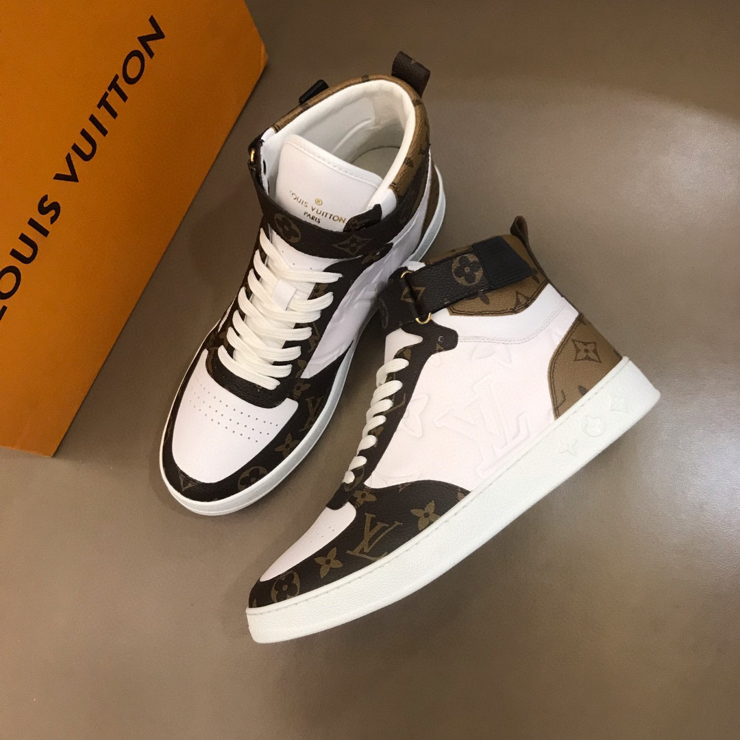 louis vuitton high-top sneakers for couples, size 35-44 - Image 8