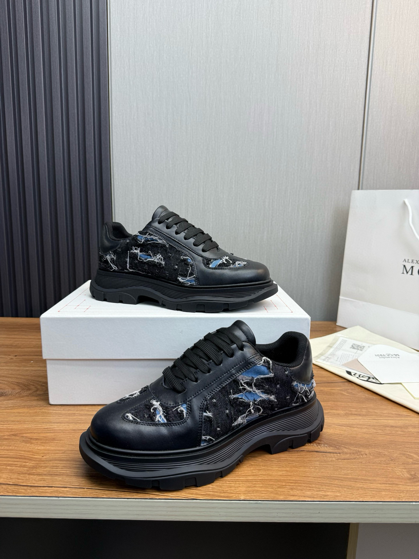 alexander mcqueen couple sneakers 35/44 - black - Image 8