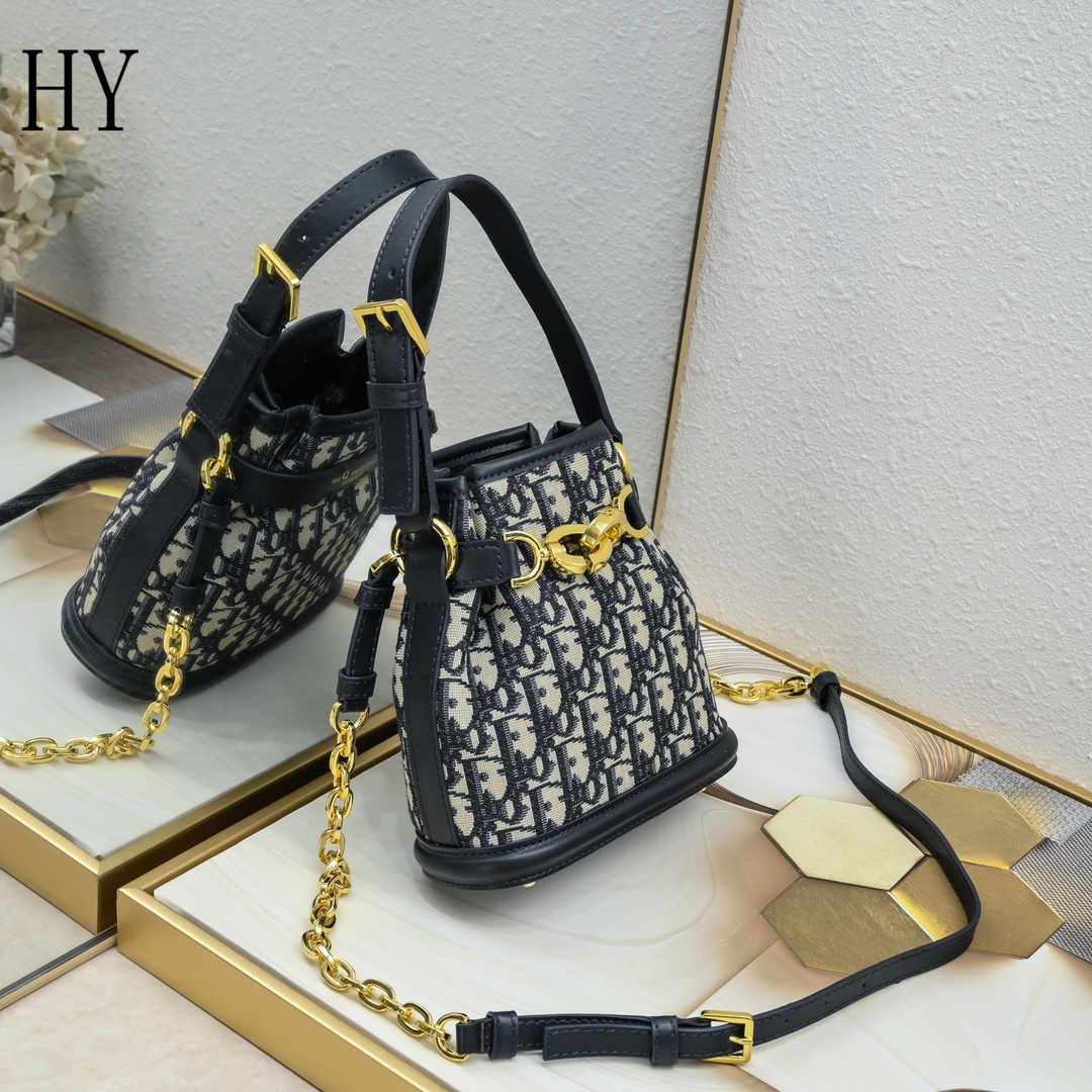 dior mini bucket bag - 17x7x18 cm - Image 8