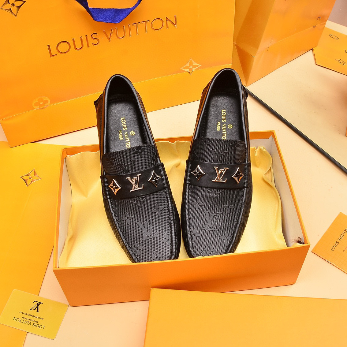 louis vuitton l slip-on shoes size 38-44 - Image 8