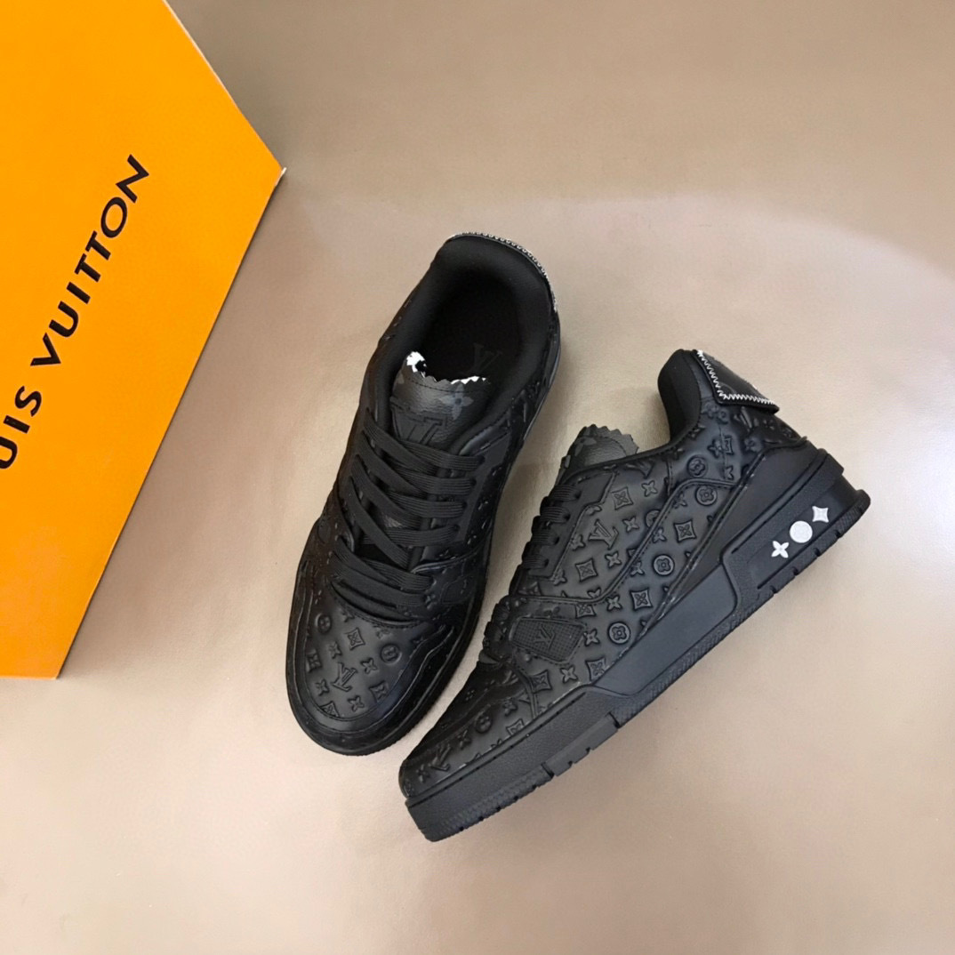 louis vuitton black casual sneakers size 38-44