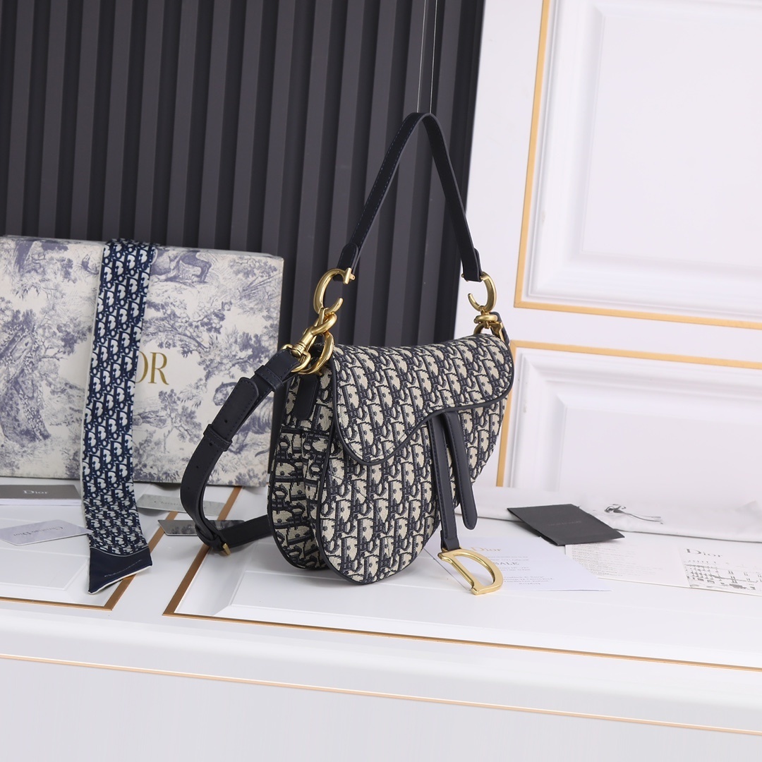 dior saddle bag - 25.5x20x6.5 cm, model 408082 - Image 8