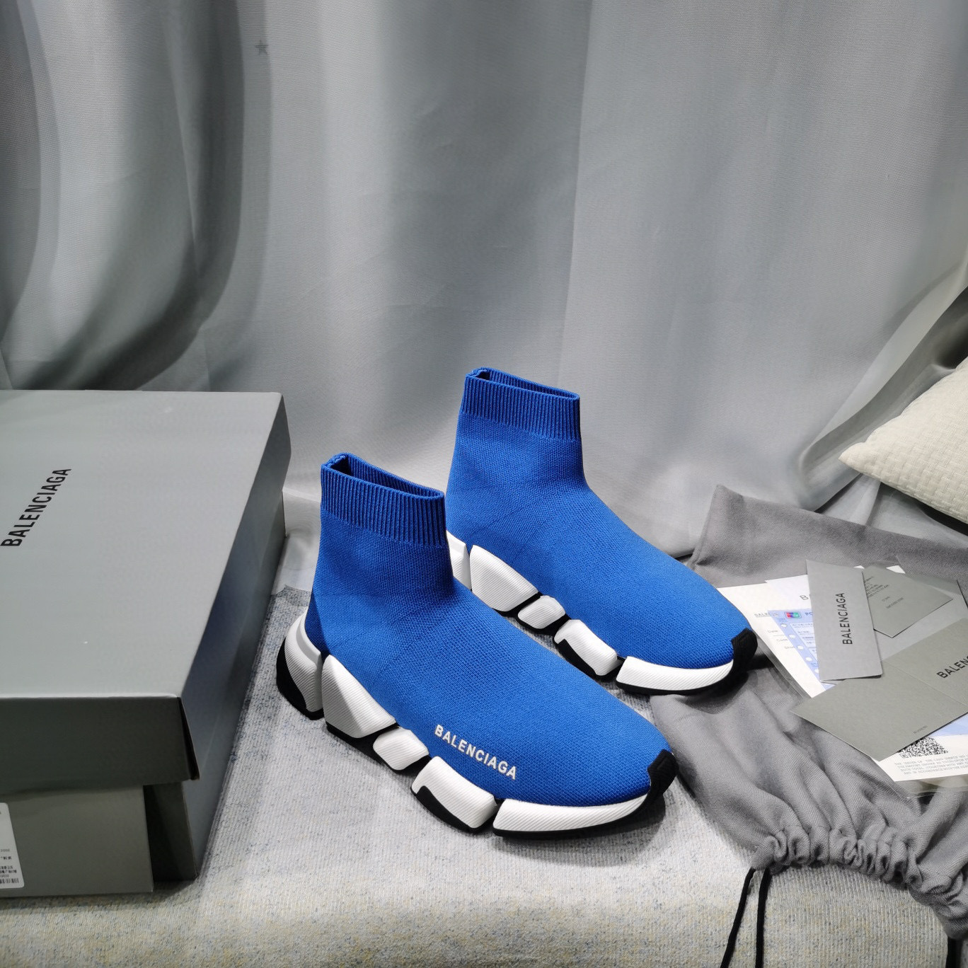 balenciaga blue sock sneakers size 35-44 - Image 8