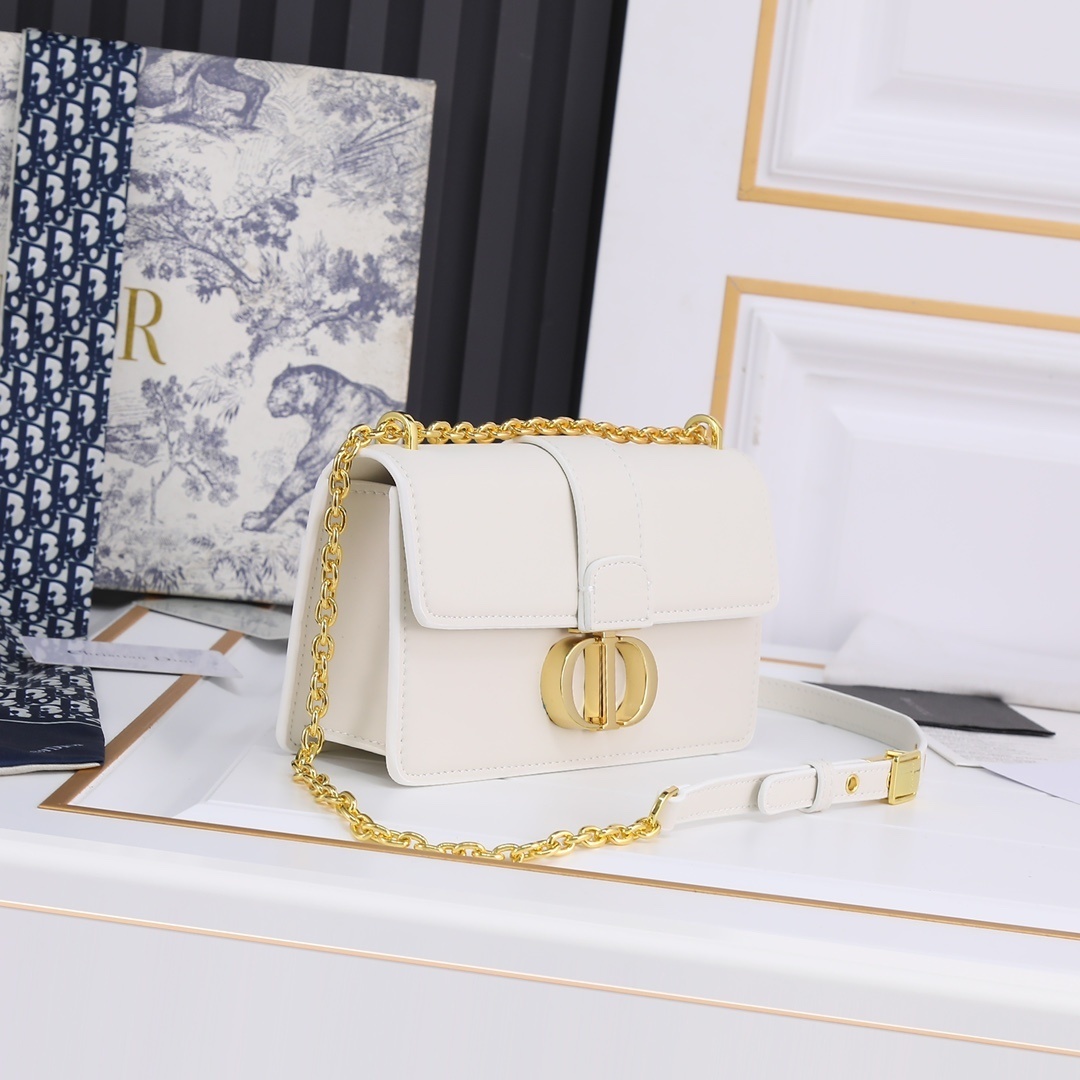 dior white leather crossbody bag - 21.5x12x6 cm - Image 8