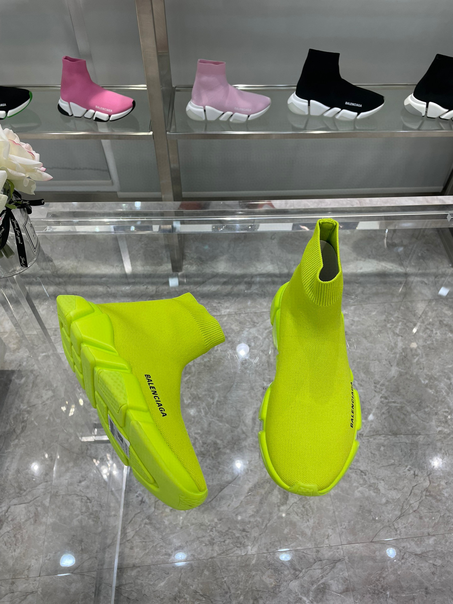 balenciaga neon sock sneakers size 35-44 - Image 8