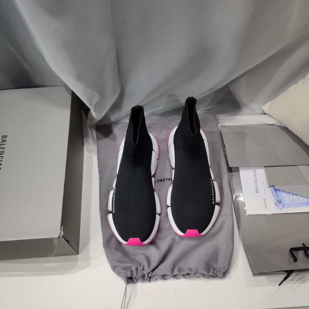balenciaga sock sneakers - black/pink, sizes 35-44 - Image 8