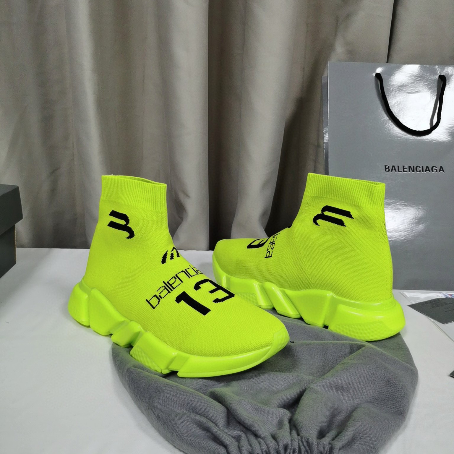 balenciaga neon sock sneakers size 35-44 - Image 8