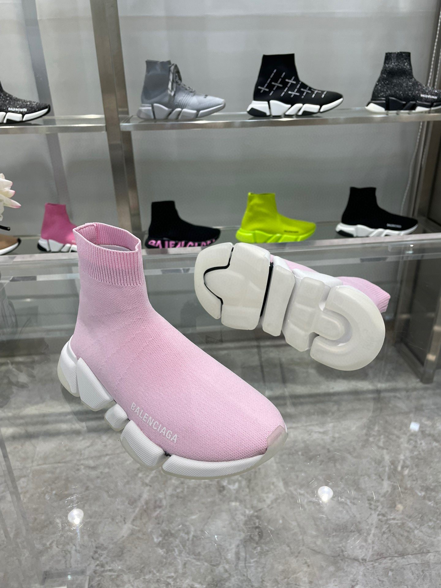 balenciaga pink sock sneakers size 35-44 - Image 8