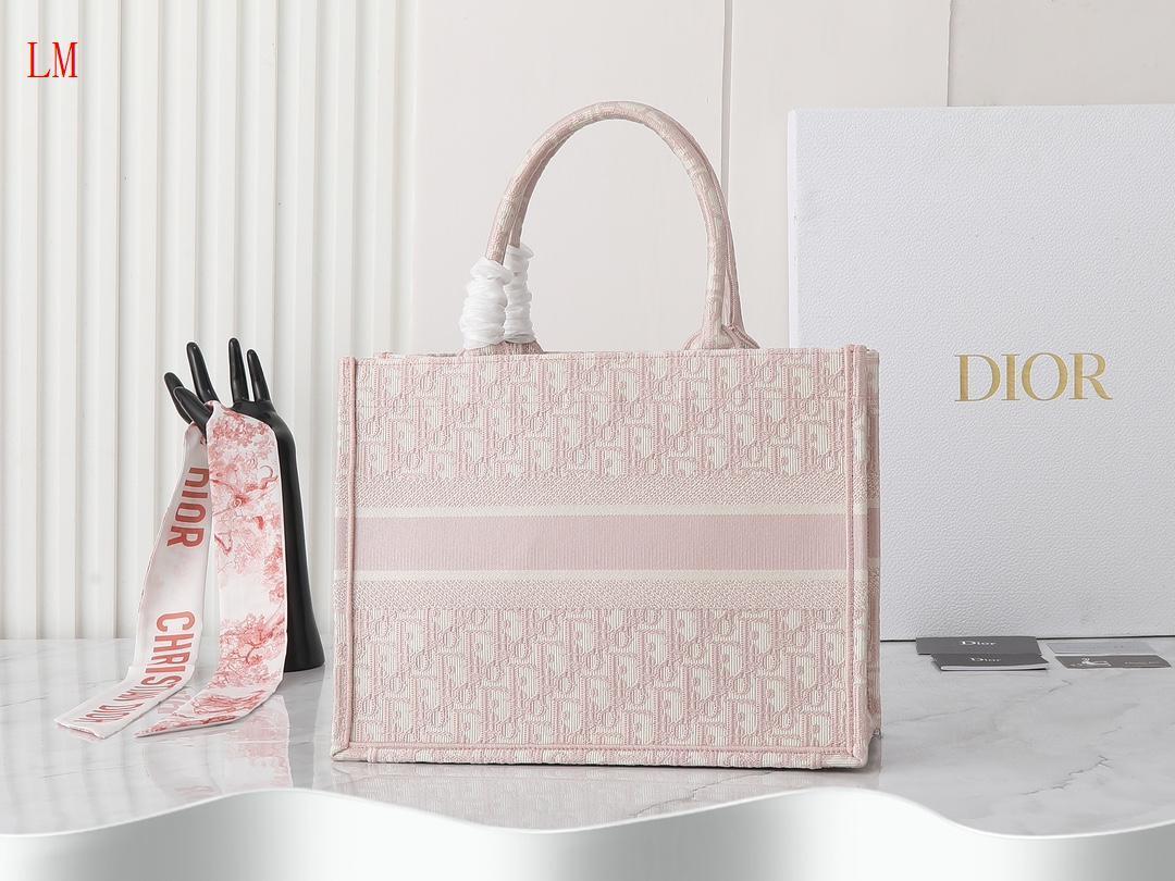 dior christian dior pink tote bag - 36 x 27.5 x 16.8 cm - Image 8