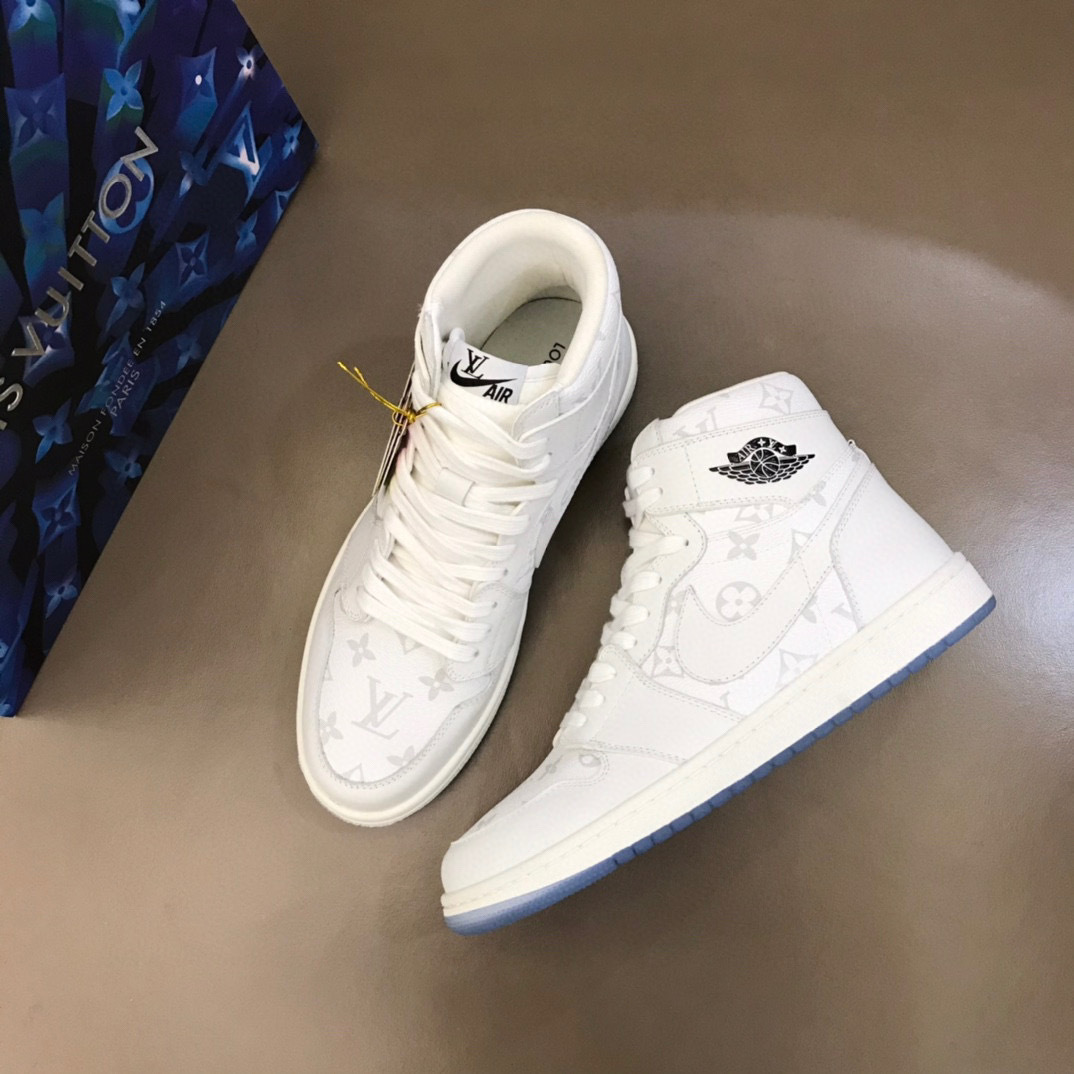 louis vuitton x air jordan 1 high sneakers - size 38-44