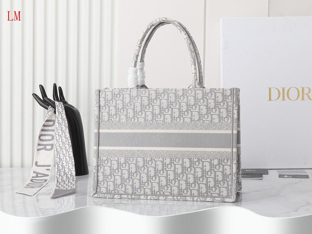 dior christian dior gray tote bag - 36 x 27.5 x 16.8 cm - Image 8