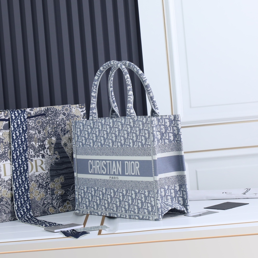 dior 36x20x15cm tote bag - blue - Image 8