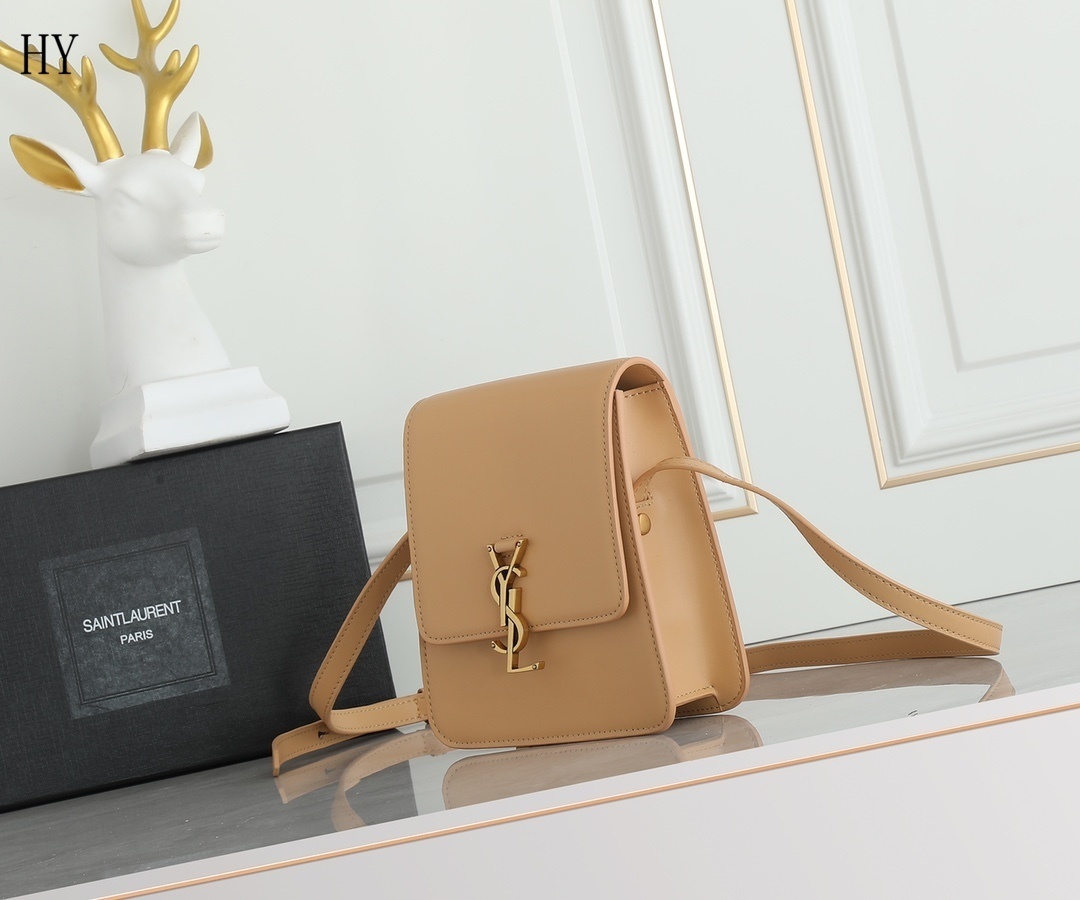 yves saint laurent beige crossbody bag - 16x18x6 cm - Image 8