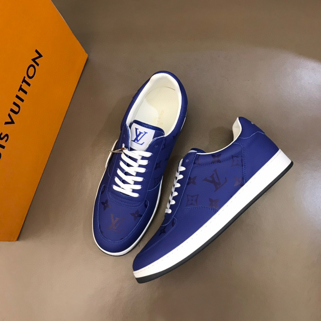 louis vuitton blue casual sneakers size 38-44
