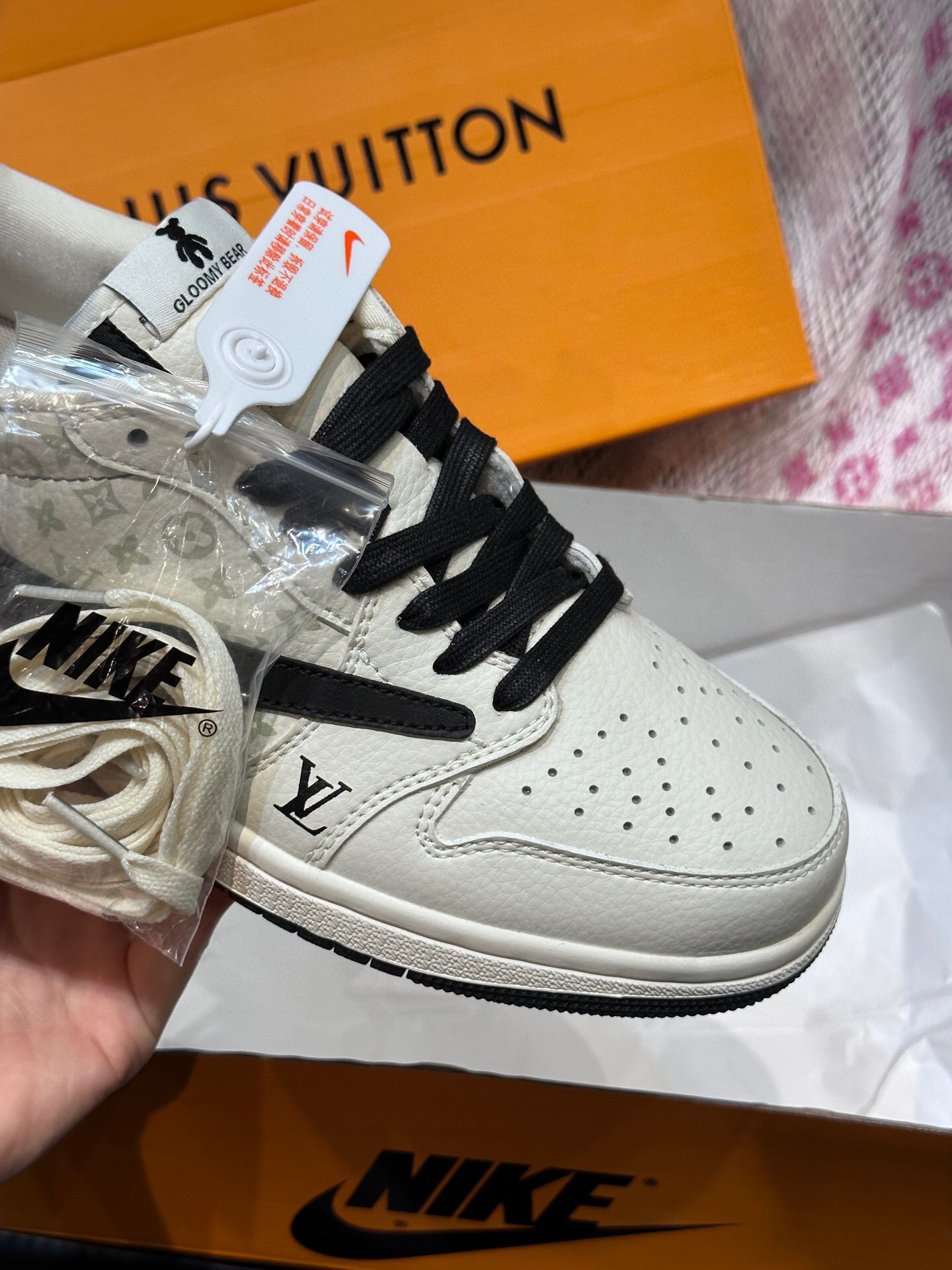 louis vuitton x nike air force 1 sneakers, size 38-44 - Image 8