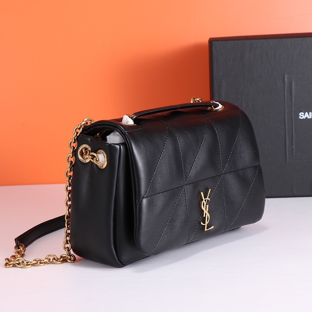 yves saint laurent black quilted bag - 9.8 x 6.3 x 2.8 in - Image 8