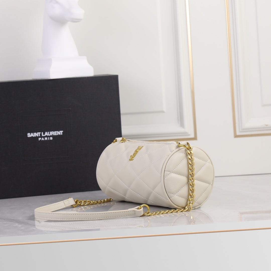 yves saint laurent quilted cream bag - 20*10*10 - Image 8