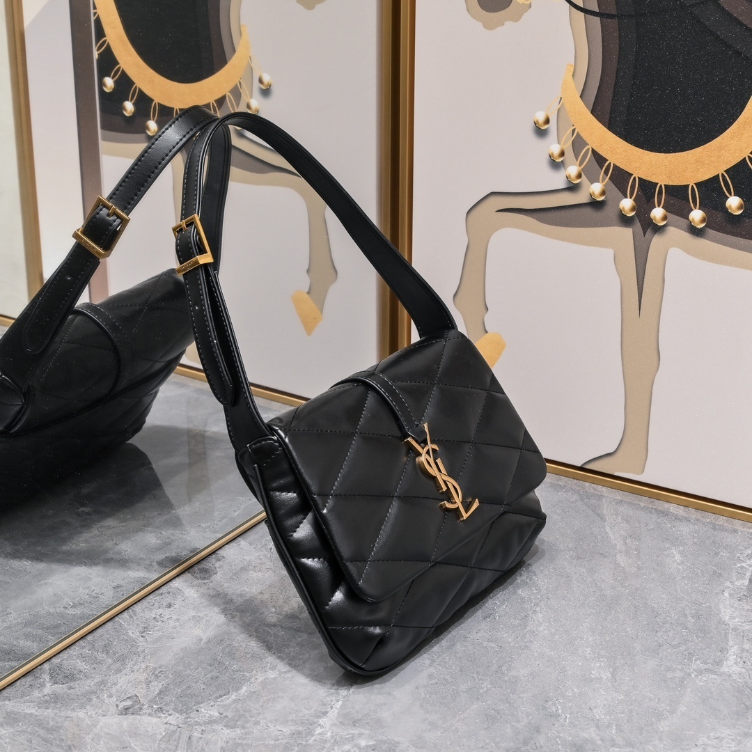 yves saint laurent quilted black handbag - 24x18x5.5 cm - Image 8