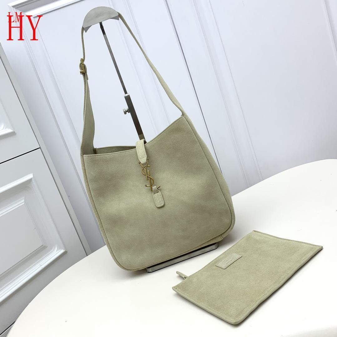 yves saint laurent suede shoulder bag - light green - Image 8