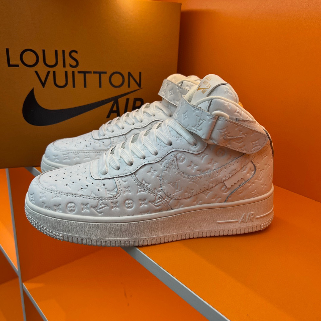louis vuitton x nike air force 1 sneakers - size 38-44