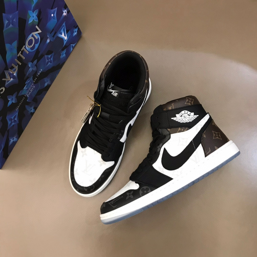 louis vuitton x air jordan high top sneakers 38-44