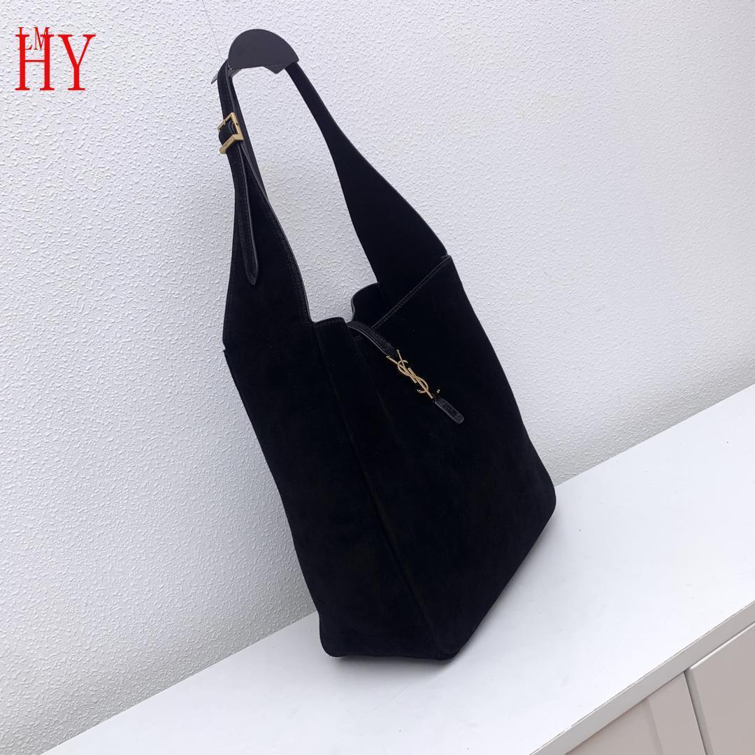 yves saint laurent black suede shoulder bag - Image 8