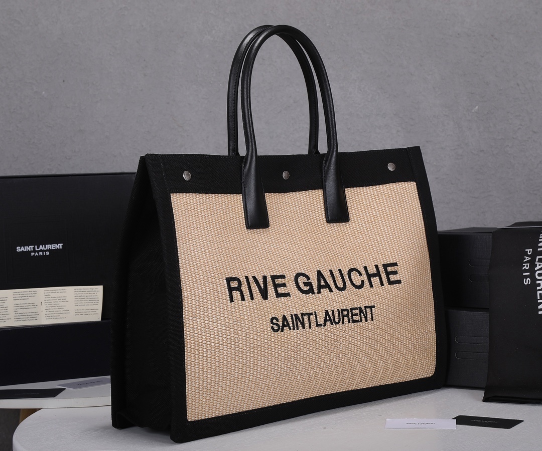 yves saint laurent rive gauche tote bag - 48x36x16 cm - Image 8