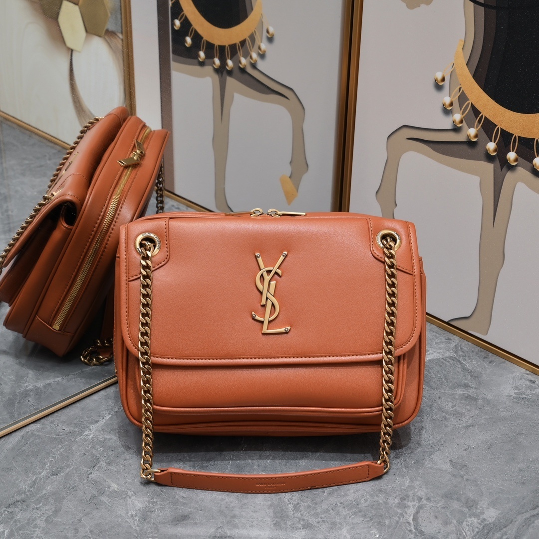 yves saint laurent 26*19*13 leather handbag - 408003