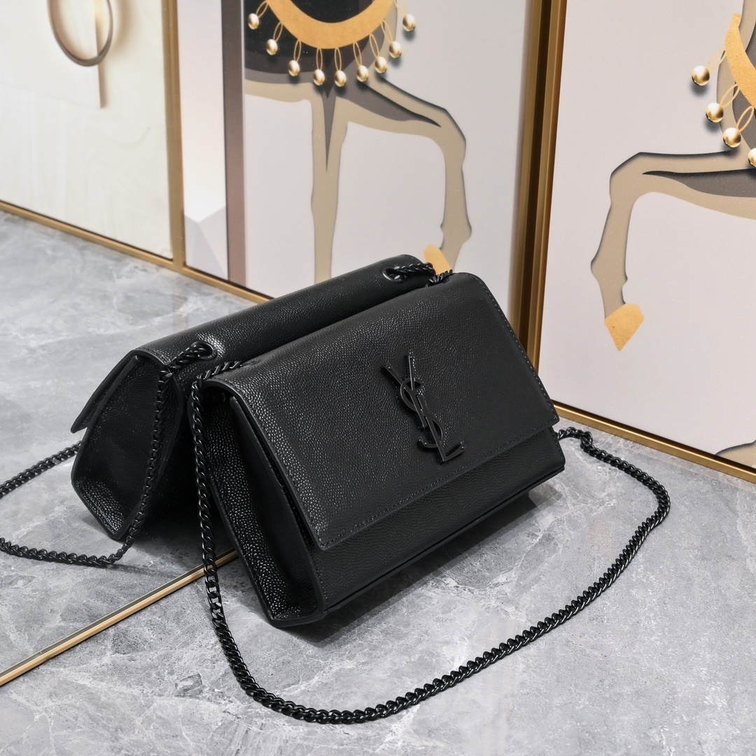 yves saint laurent black leather crossbody bag - Image 8