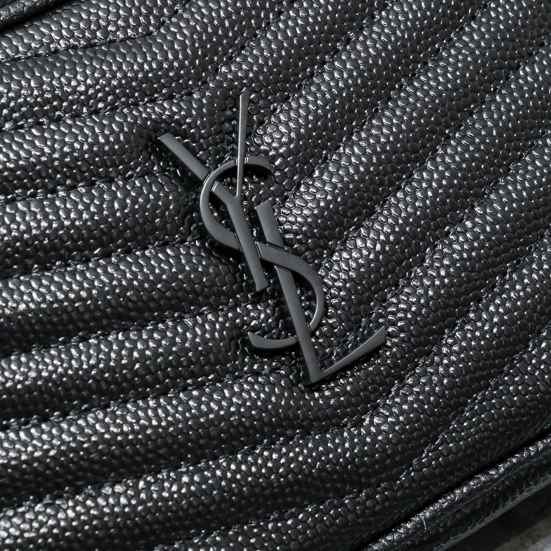 yves saint laurent 1997 black quilted crossbody bag 18x10x5 cm - Image 8