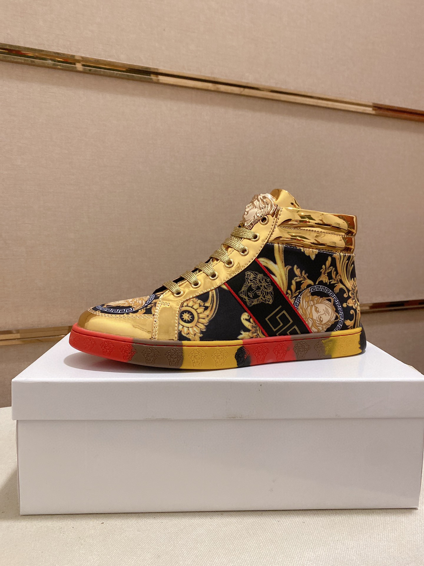 versace high-top sneakers, size 38-44, model 8022230