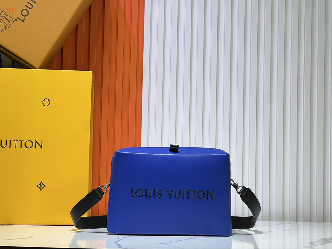 louis vuitton blue bag 23x16.5x7 cm - model 118051