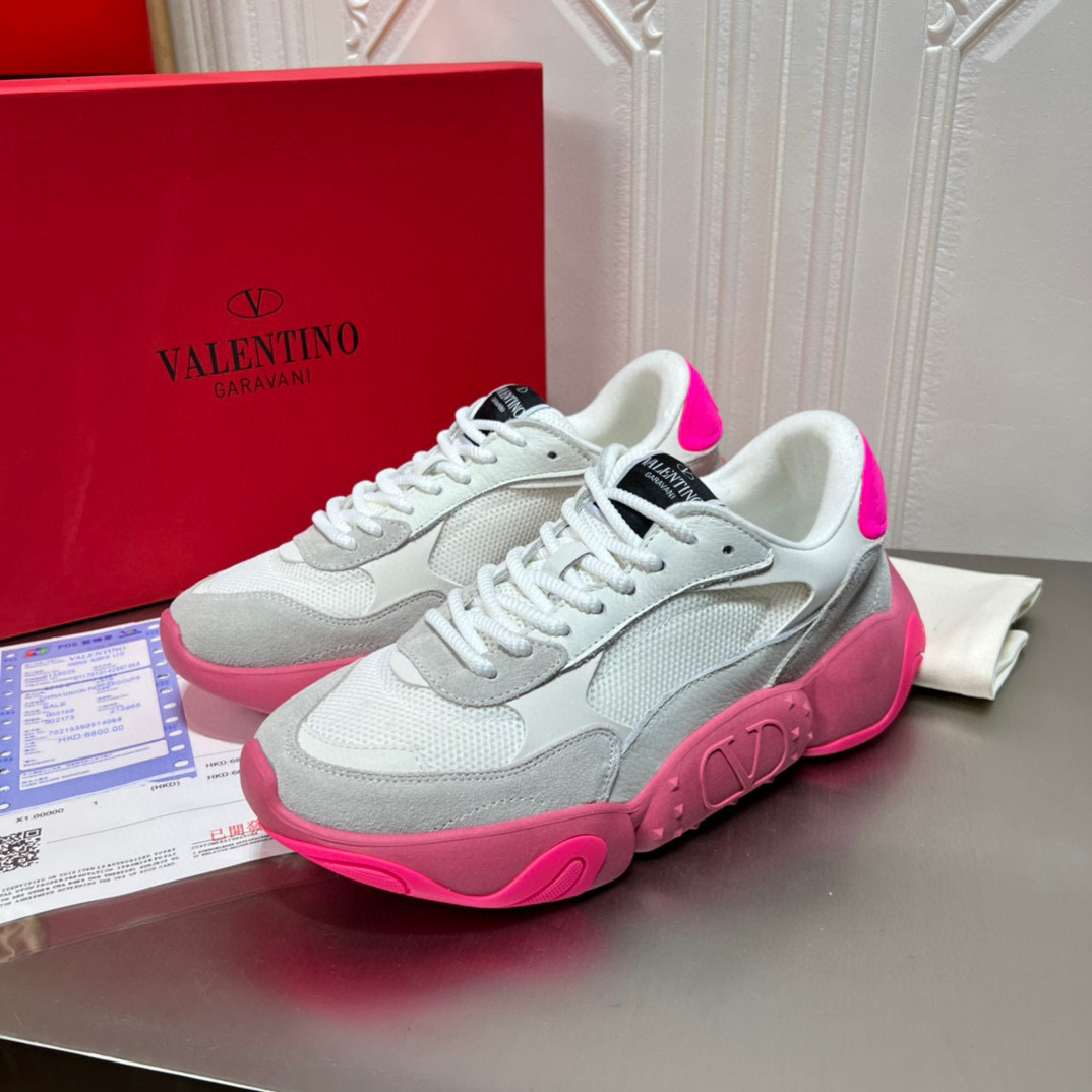 valentino unisex sneakers 35-44 with pink sole - Image 9