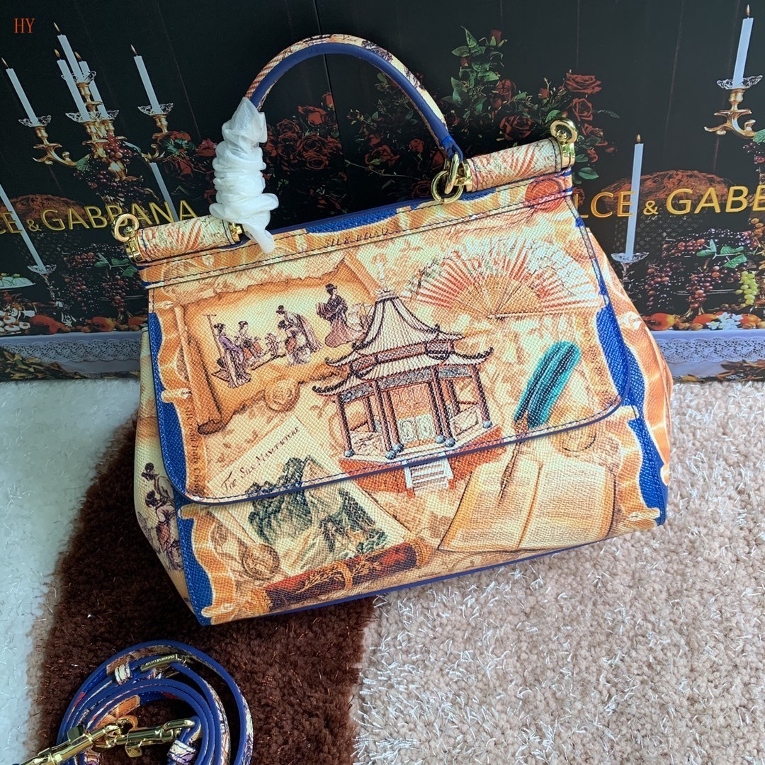 dolce & gabbana printed handbag 25x20x12.5 cm