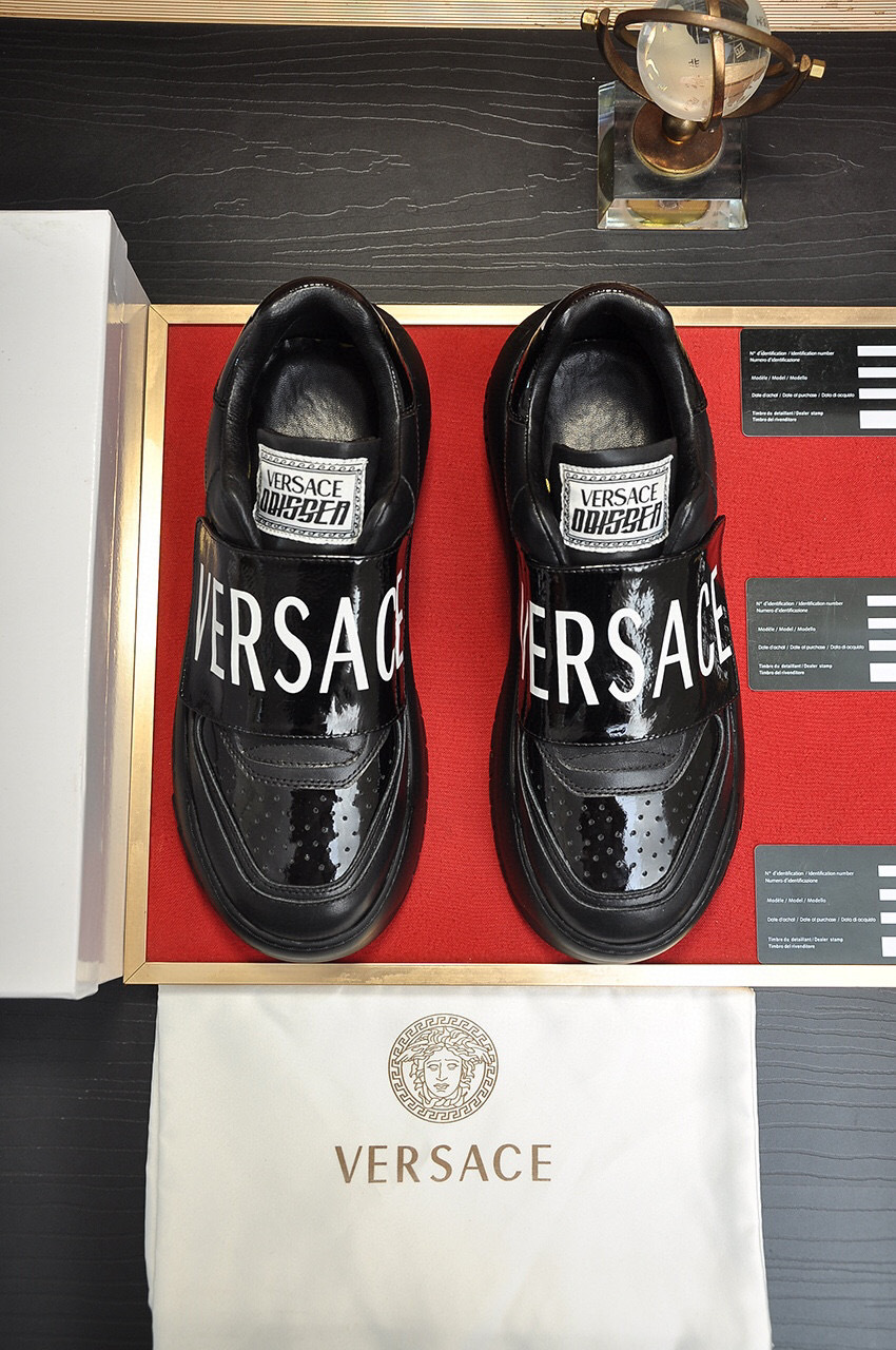 versace casual sneakers black size 38-44 - Image 9