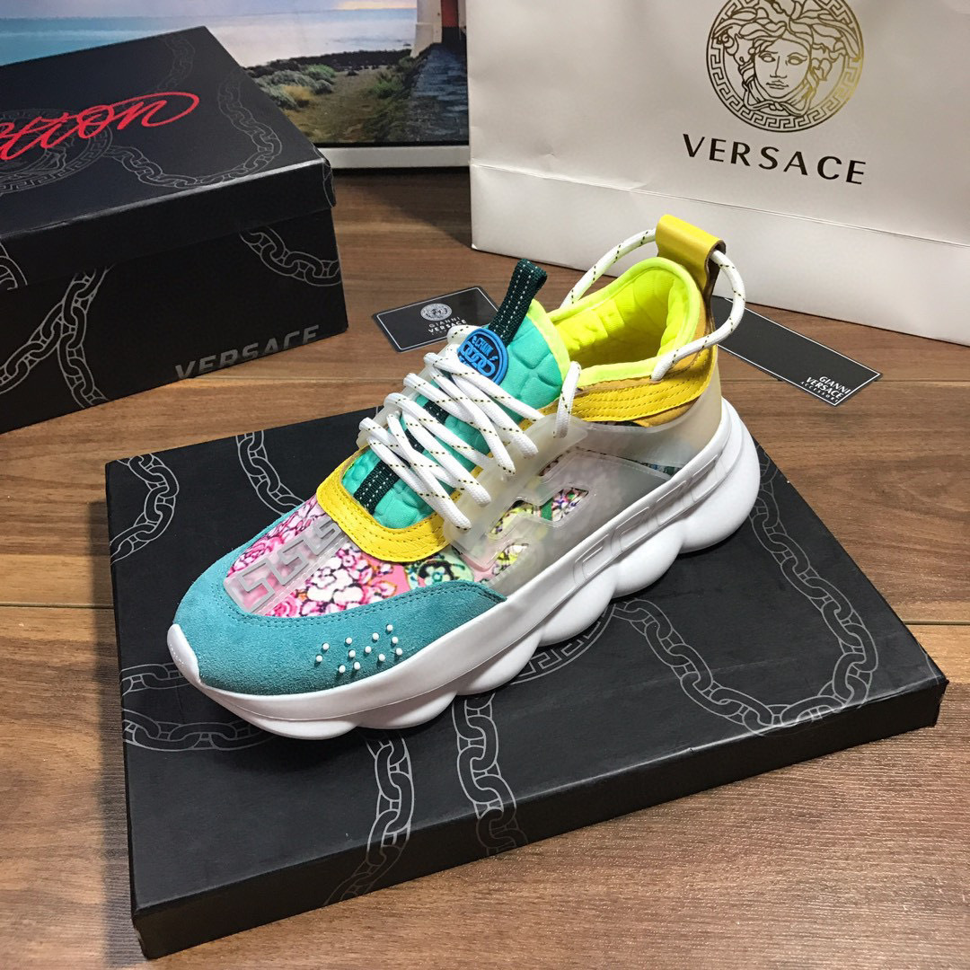 versace floral couple sneakers 35-44 - Image 9