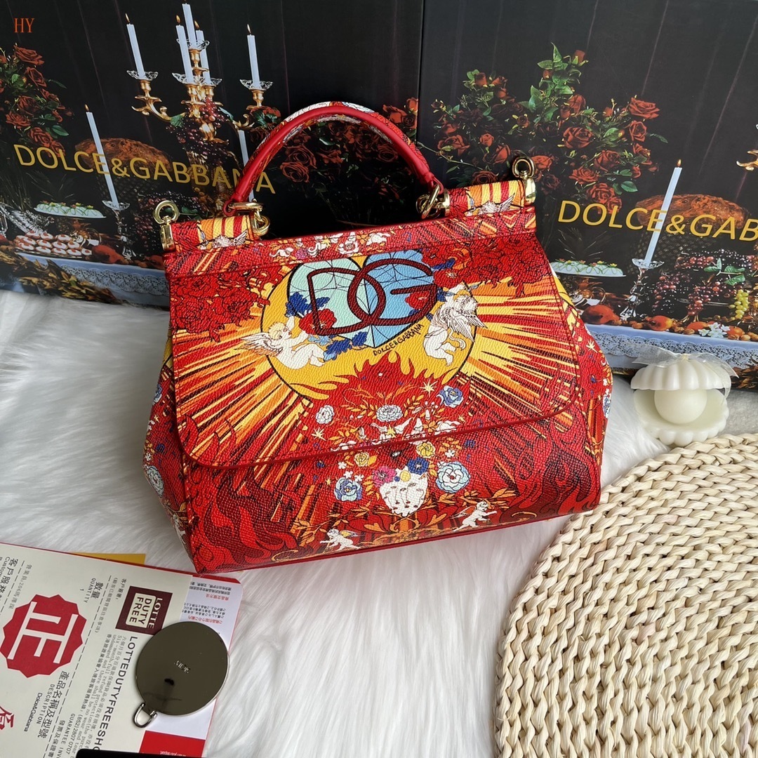 dolce & gabbana floral print handbag 25x20x12 cm