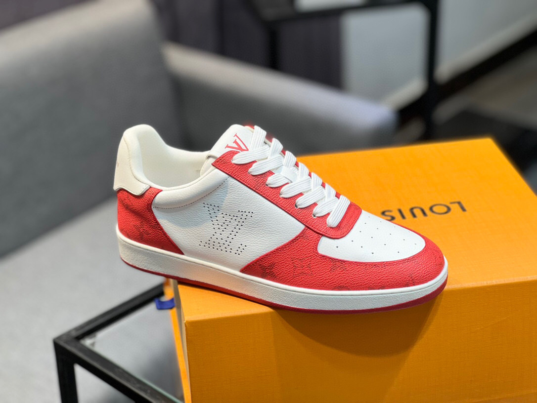 louis vuitton casual shoes size 39-44 red/white - Image 9