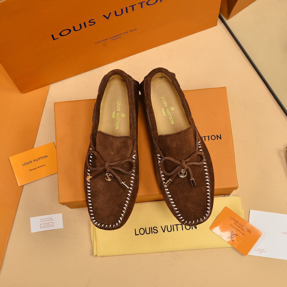 louis vuitton suede slip-on shoes size 38-44 - Image 9